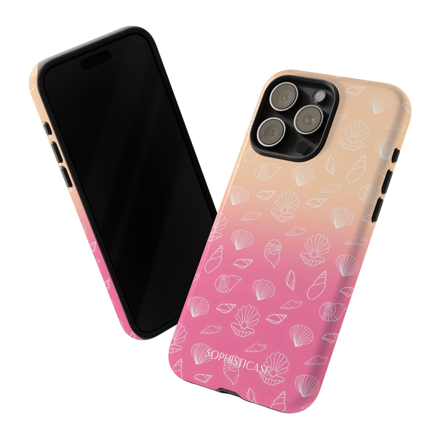 Seashell Society in Sandy Pink Sunset - iPhone Case