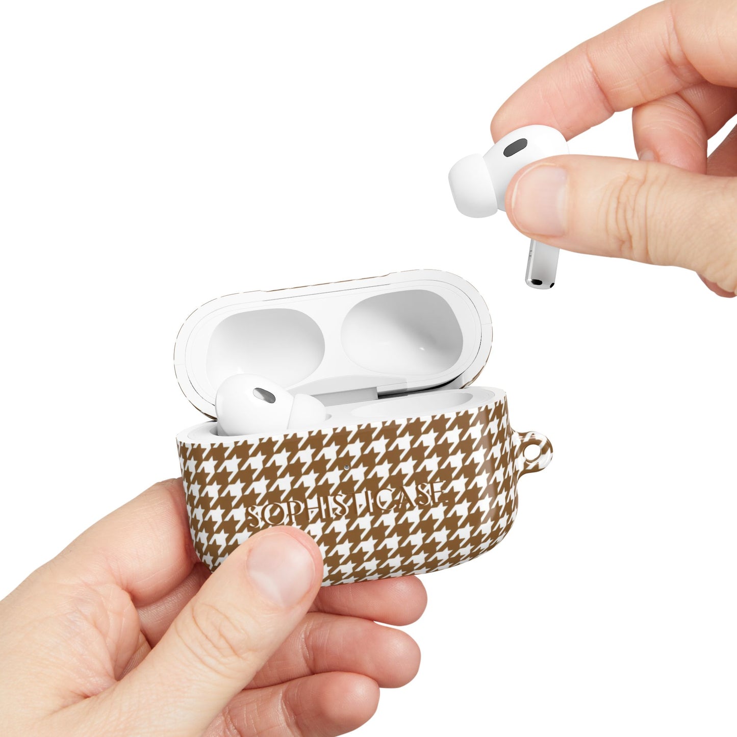 AirPod Cases - Houndstooth in Brown