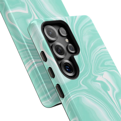 Liquid Dreams in Green - Tough Phone Case