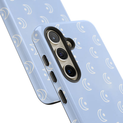 Moon Phase in Baby Blue - Tough Phone Case for Samsung Galaxy