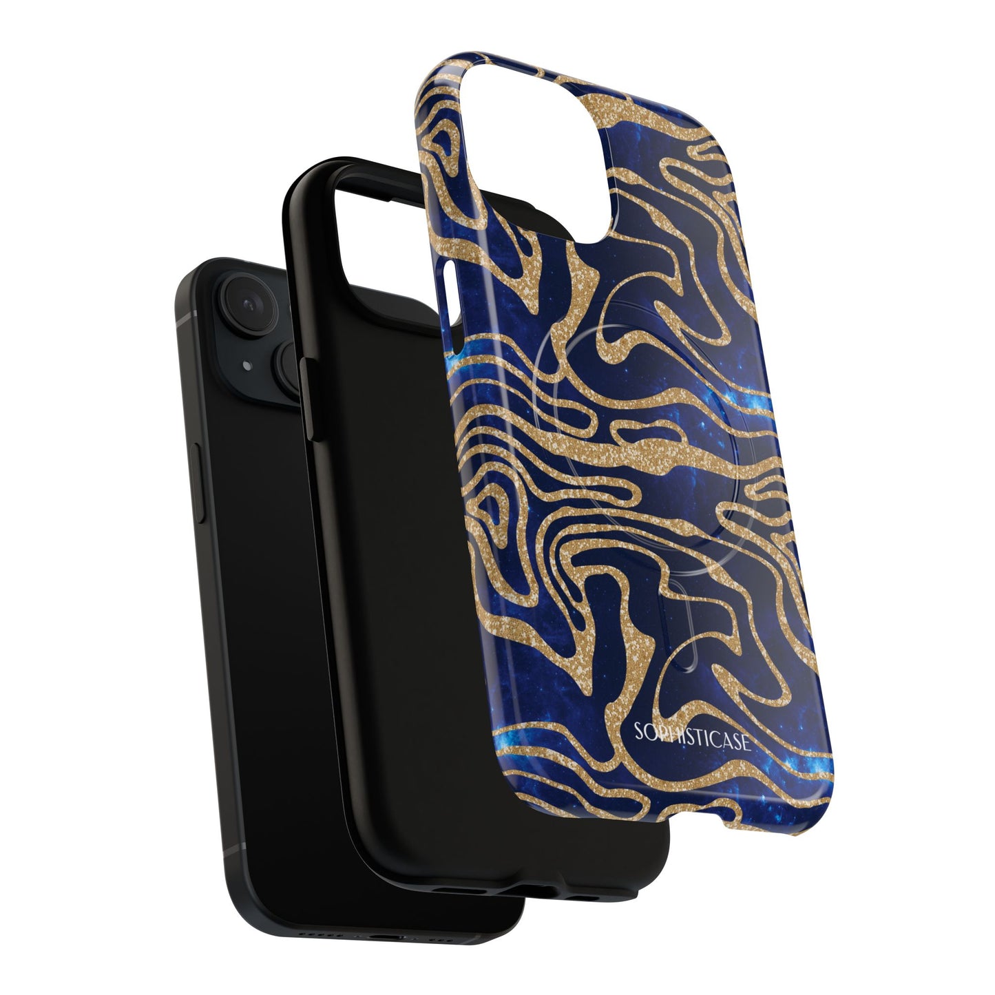 Cosmic Gold in Blue - iPhone Magsafe Case