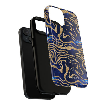 Cosmic Gold in Blue - iPhone Magsafe Case