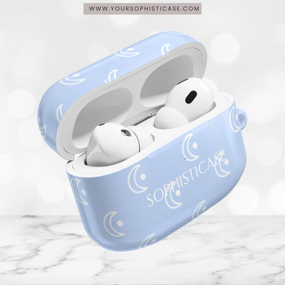 AirPod Cases - Moon Phase in Baby Blue