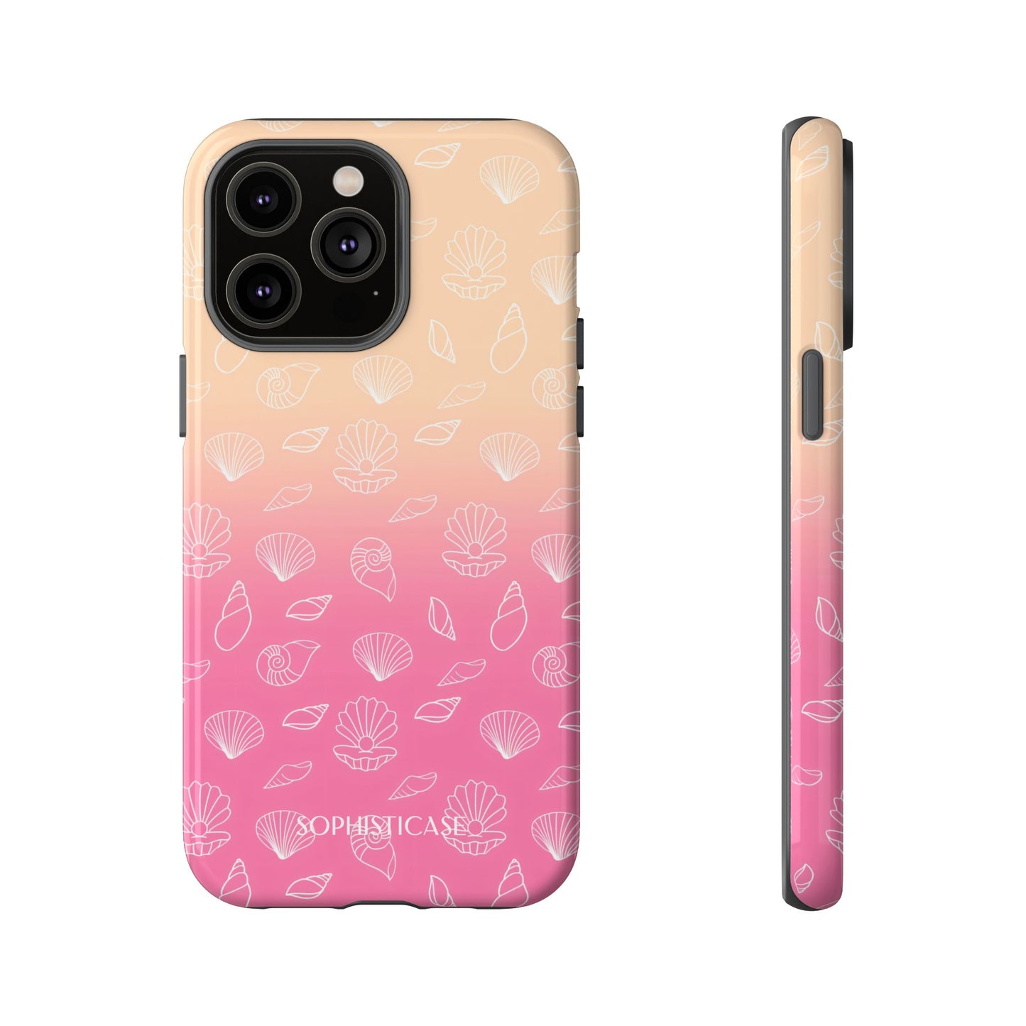 Seashell Society in Sandy Pink Sunset - iPhone Case