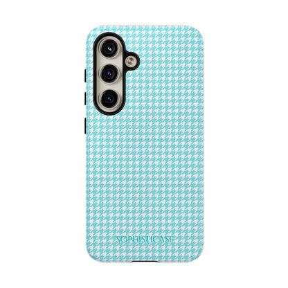 Tough Case - Houndstooth in Aqua