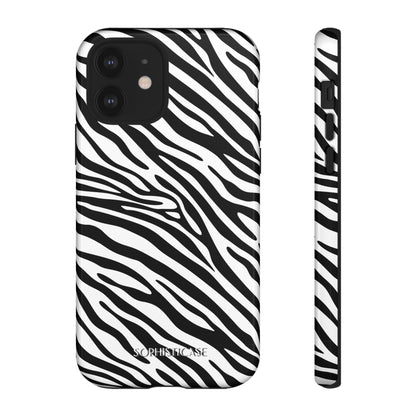 Dark Thoughts in Urban Zebra - Tough Phone Case