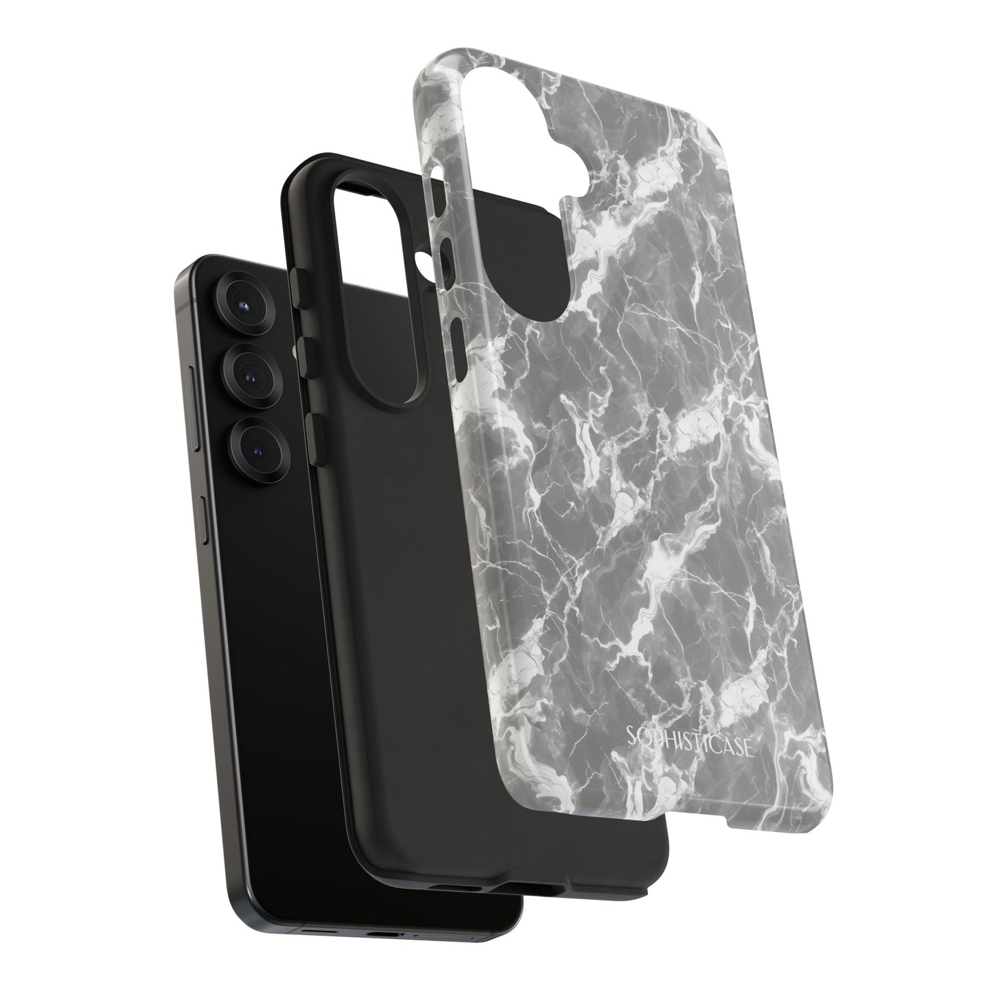Marble Crush in Charcoal Grey - Tough Phone Case
