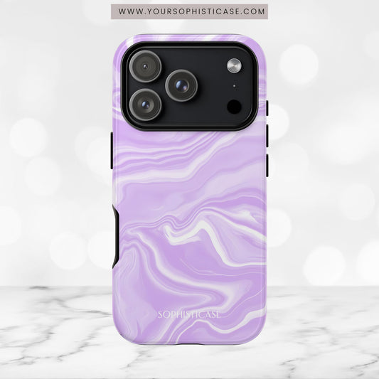Liquid Dreams in Light Purple - iPhone Case