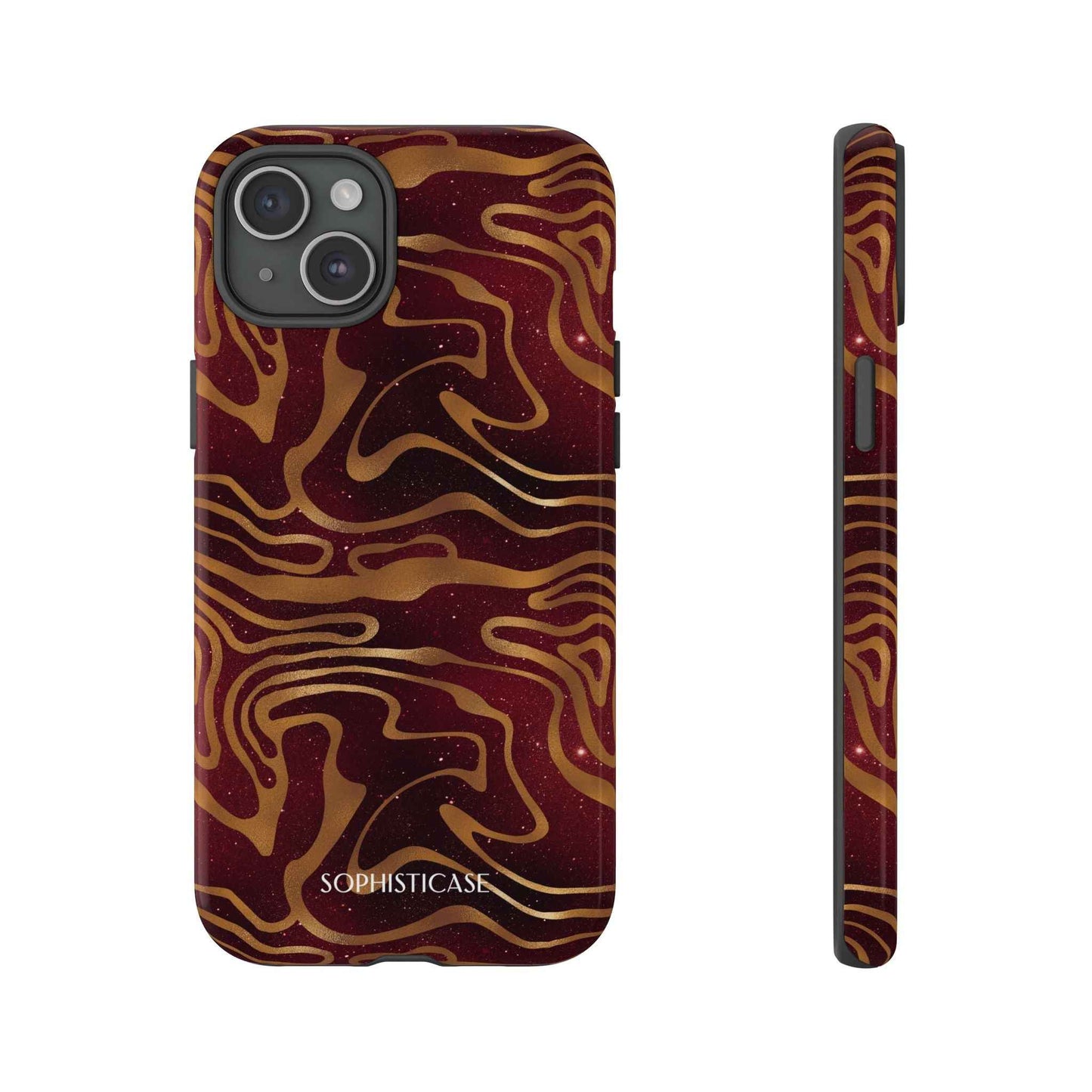 Cosmic Zebra in Red - iPhone Case, Samsung Galaxy Case, Google Pixel Case