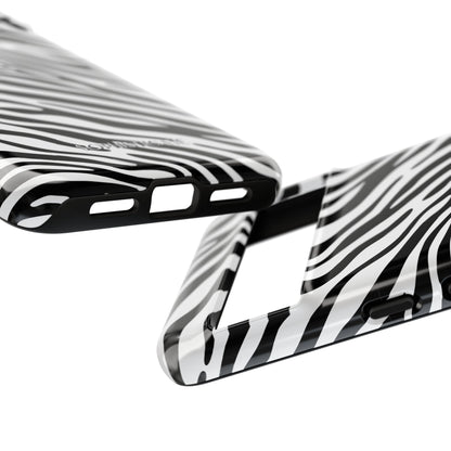 Dark Thoughts in Urban Zebra - Tough Phone Case