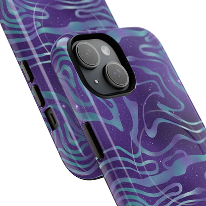 Cosmic Gold in Blue & Purple - iPhone Magsafe Case