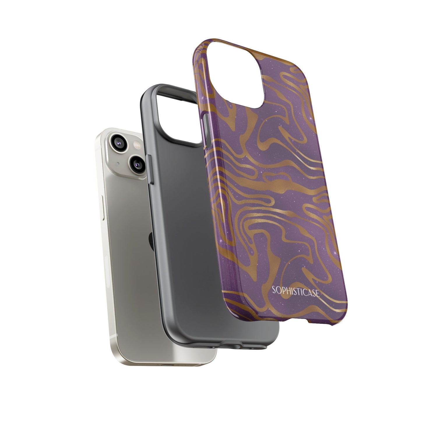 Cosmic Zebra in Purple - iPhone Case, Samsung Galaxy Case, Google Pixel Case