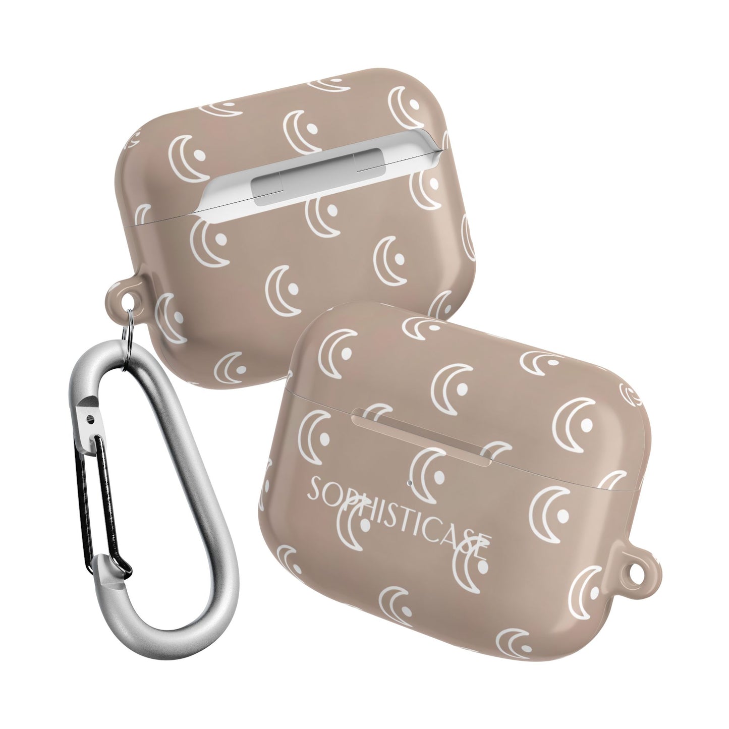 AirPod Cases - Moon Phase in Boho Brown