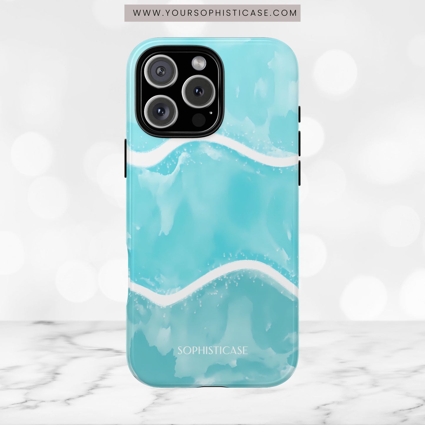 Serenity in Aqua - iPhone Case