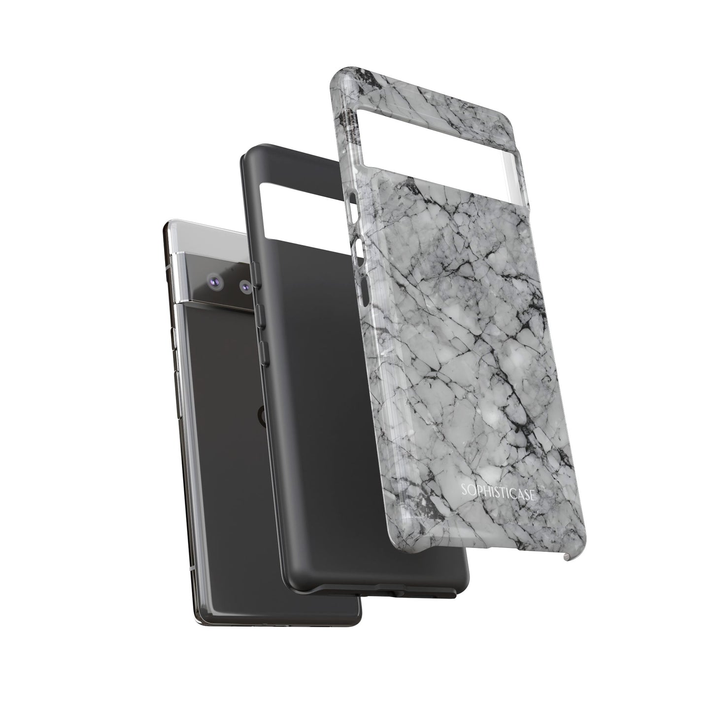Marble Opulence in Grey - iPhone Case, Samsung Galaxy Case, Google Pixel Case