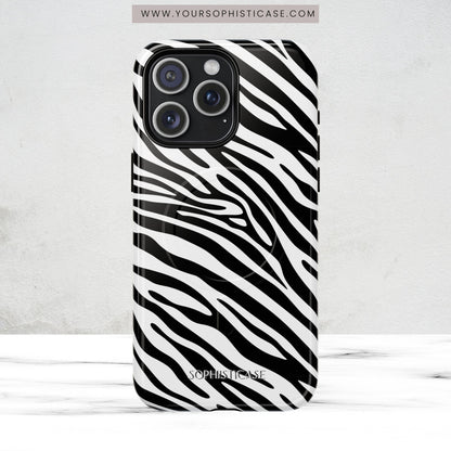 Dark Thoughts in Urban Zebra - iPhone Magsafe Case