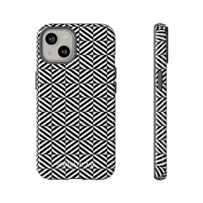 Illusions in Black - iPhone Case