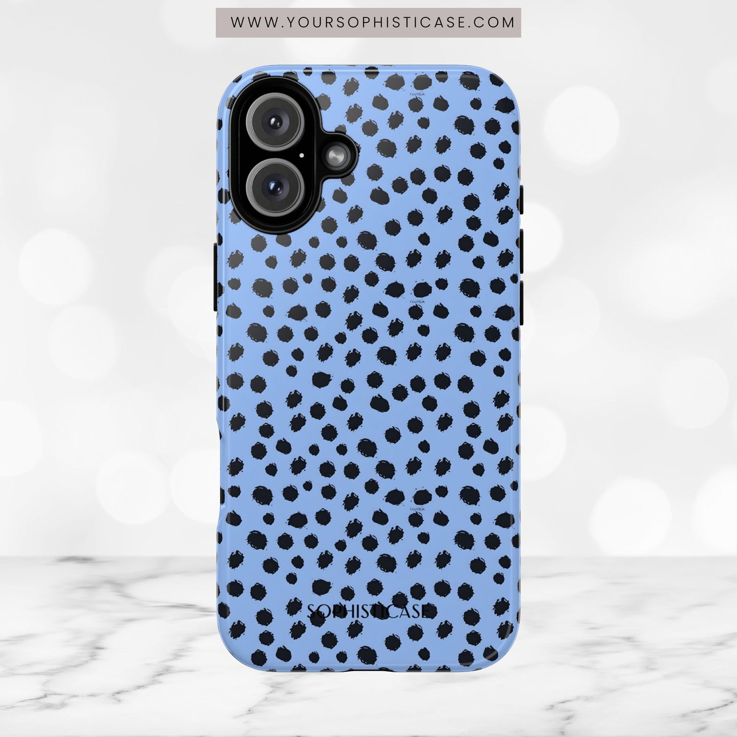 Cheetahs and Liars in Blue - iPhone Case