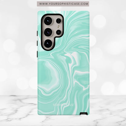 Liquid Dreams in Green - Tough Phone Case