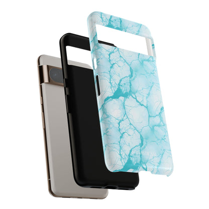 Marble Opulence in Aqua - Tough Phone Case