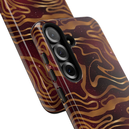 Cosmic Zebra in Red - iPhone Case, Samsung Galaxy Case, Google Pixel Case