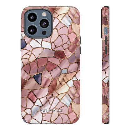 Rose' Runway in Pink Mosaic - Tough Phone Case