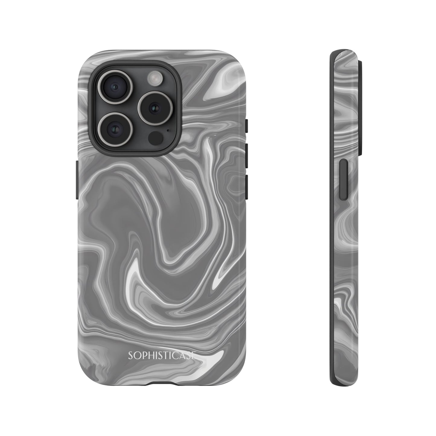 Liquid Dreams in Charcoal - iPhone Case