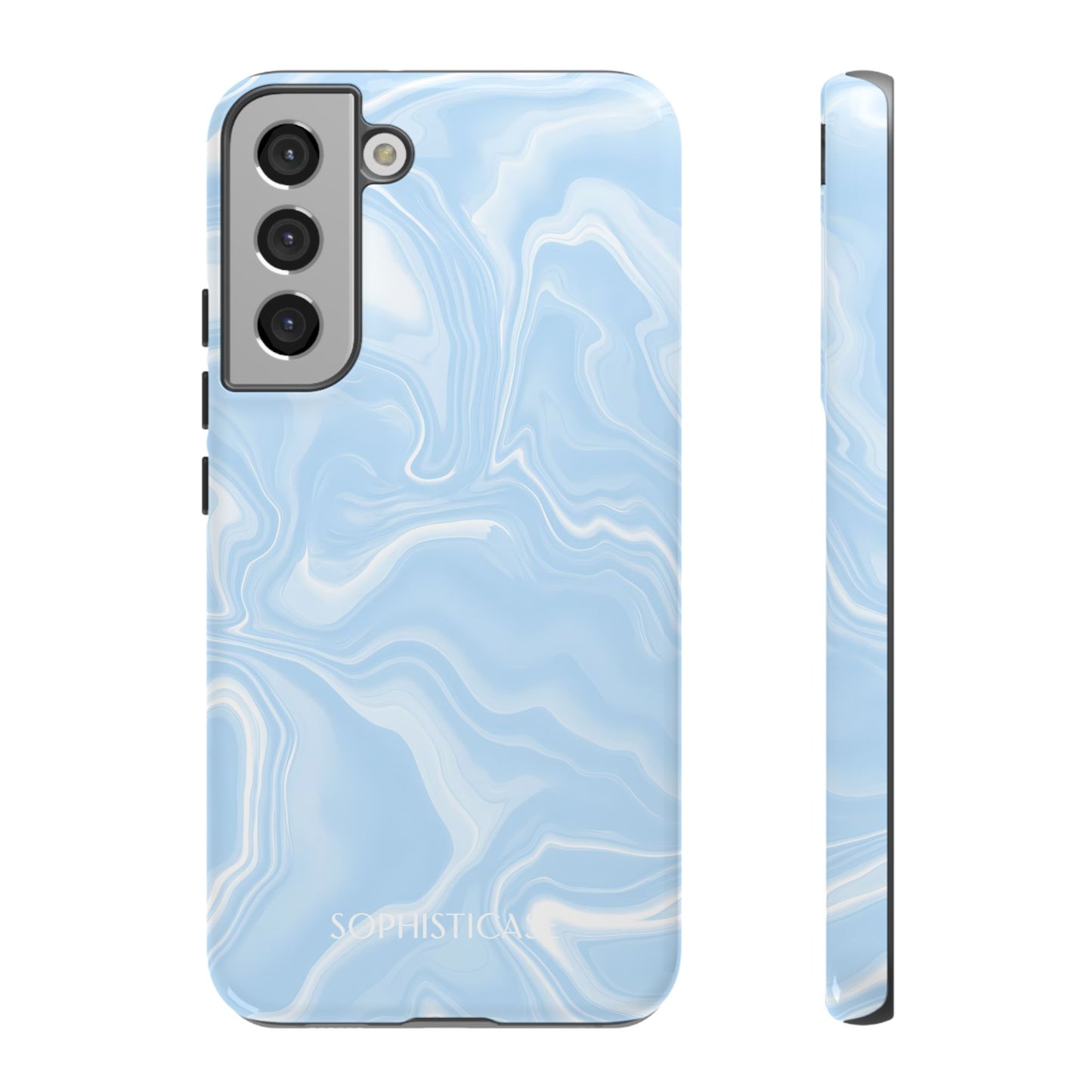 Liquid Dreams in Blue - Protective Phone Case for Samsung Galaxy