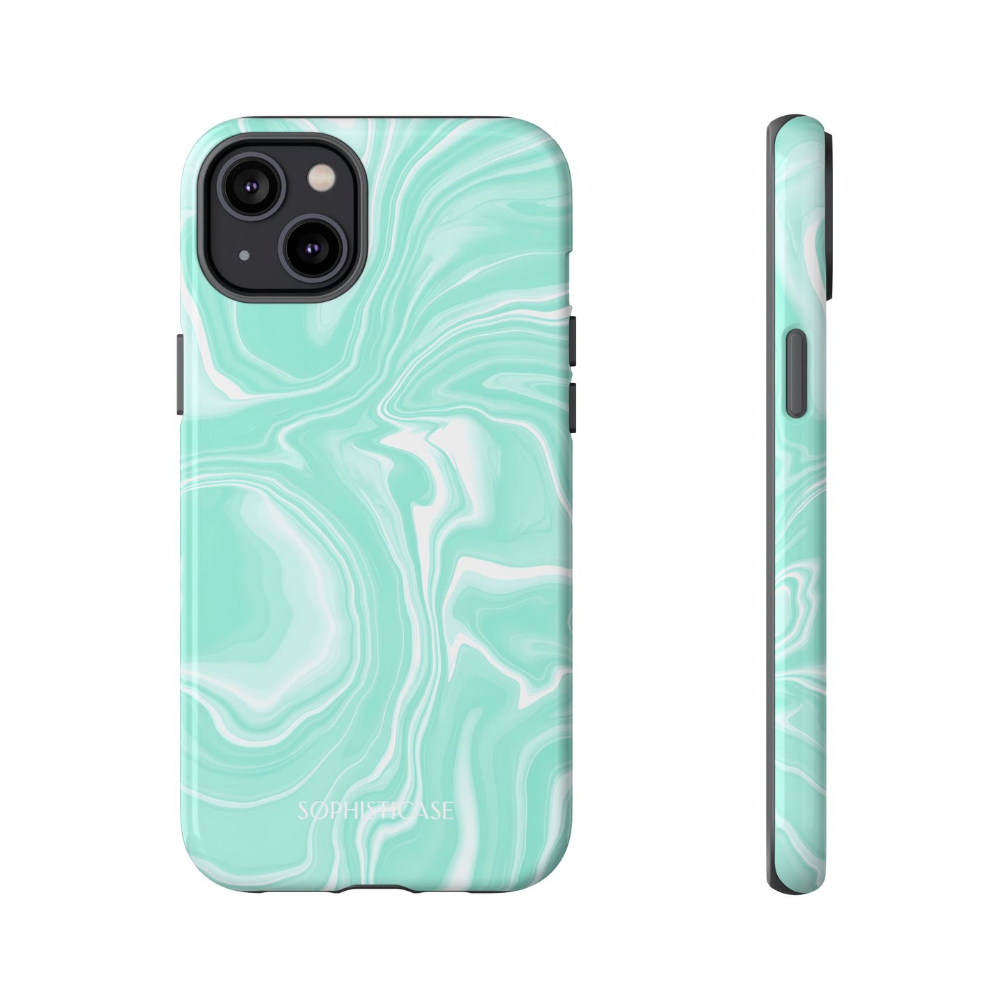 Liquid Dreams in Green - Tough Phone Case