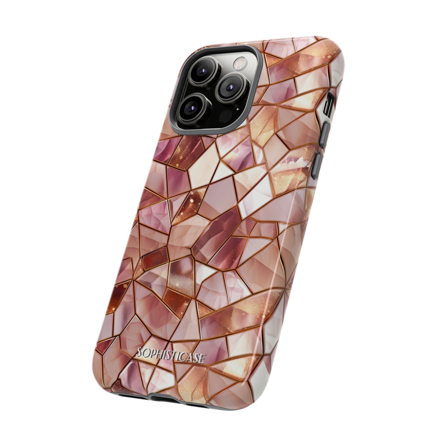 Rose' Runway in Champagne Mosaic - Tough Phone Case