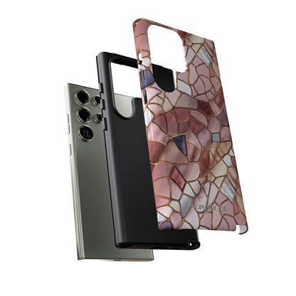 Rose' Runway in Pink Mosaic - Tough Phone Case
