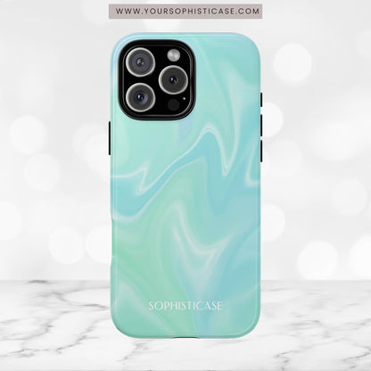 Liquid Magic in Green Haze - iPhone Case