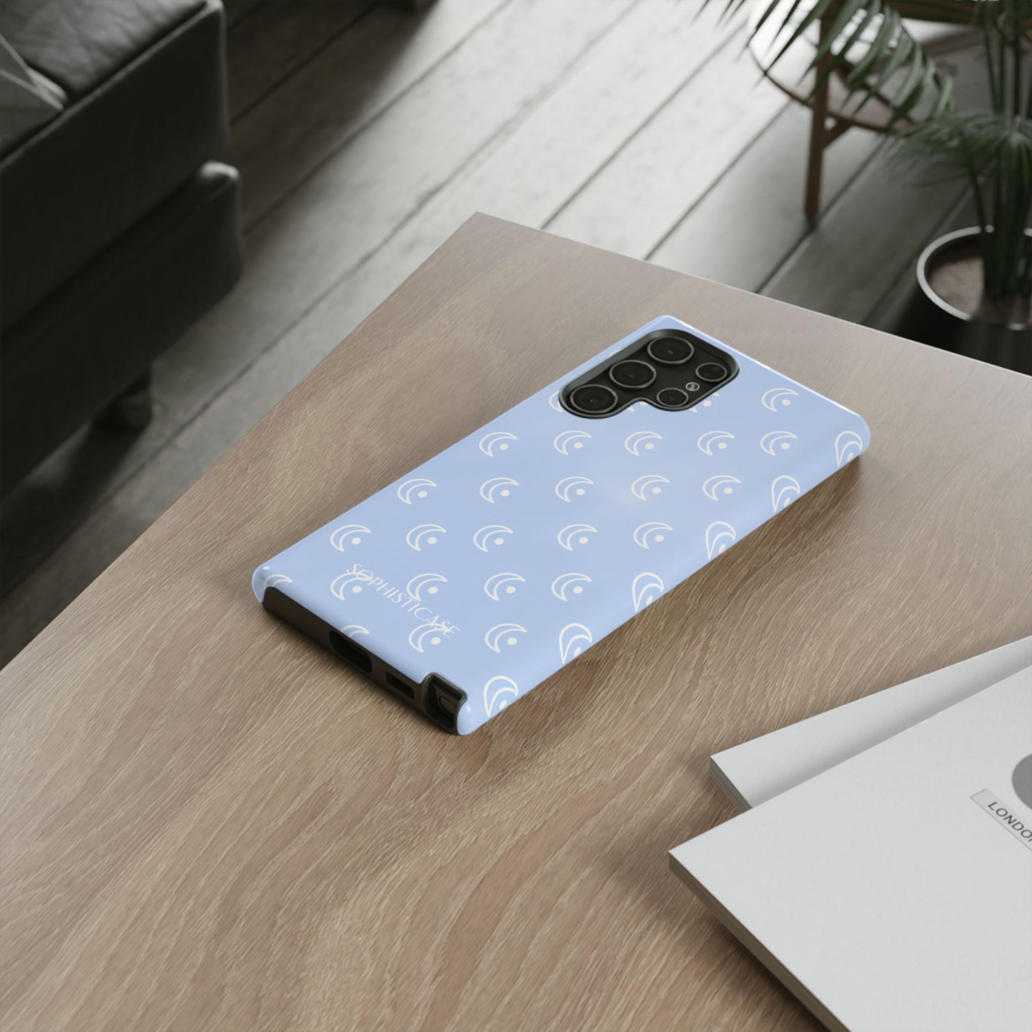 Moon Phase in Baby Blue - Tough Phone Case for Samsung Galaxy