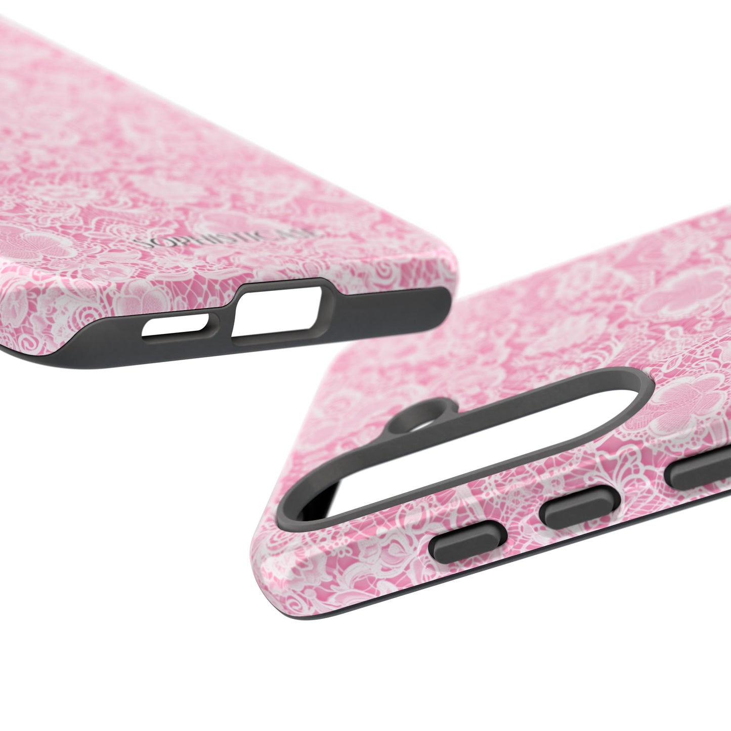 Luxe Lace in Pink - Tough Phone Case