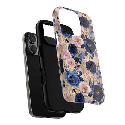 Royal Floral in Navy Blush - iPhone Magsafe Case