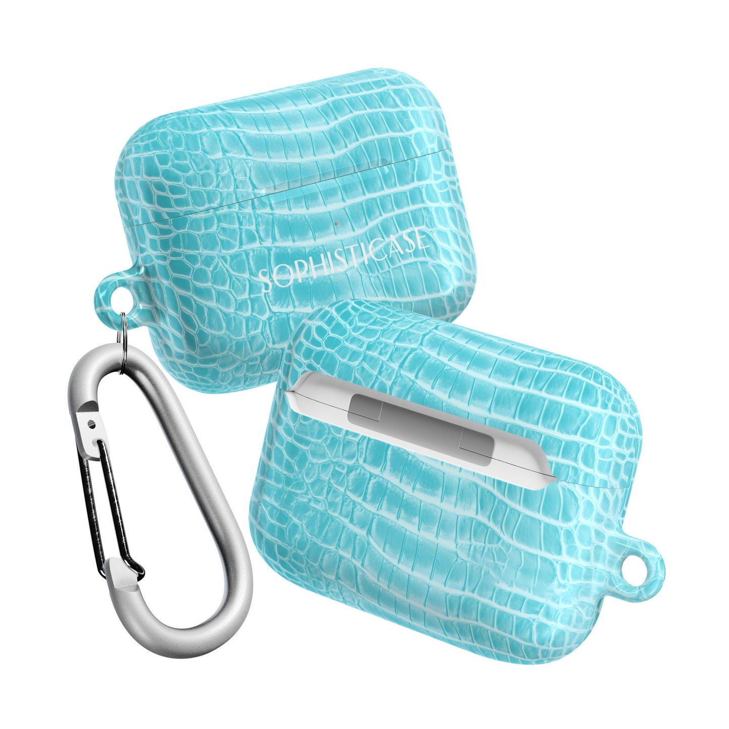 AirPod Cases - Luxe Leather in Aqua