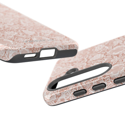Luxe Lace in Brown - Tough Phone Case