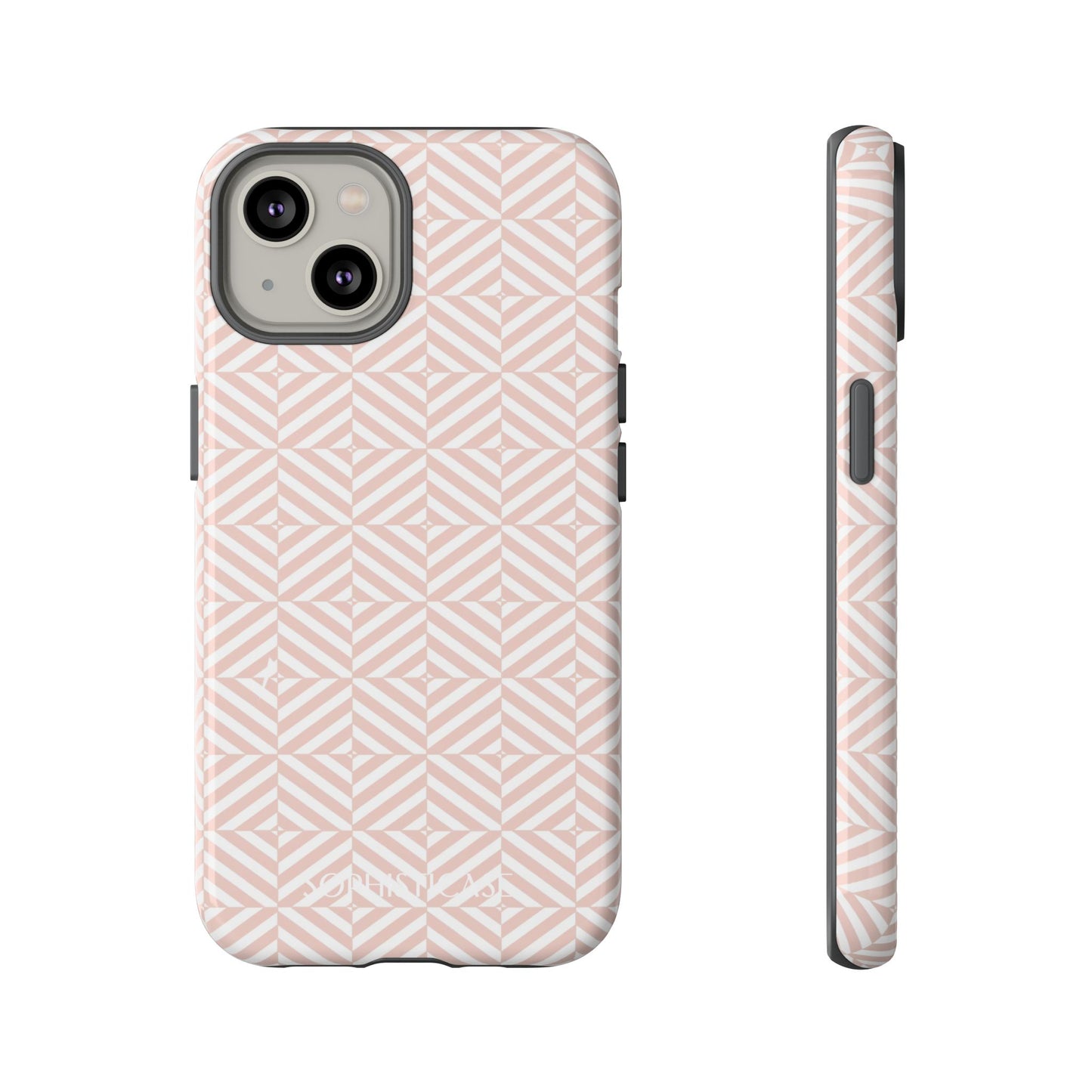 Illusions in Neutral Beige - iPhone Case, Samsung Galaxy Case, Google Pixel Case