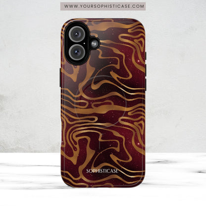 Cosmic Gold in Red - iPhone Magsafe Case