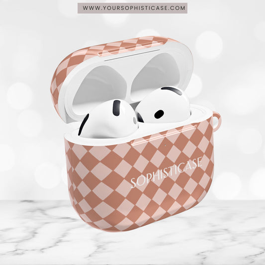 AirPod Cases - Diamond Diva in Neutral Brown