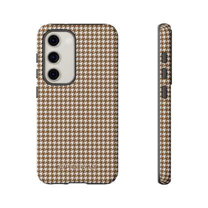 Tough Case - Houndstooth in Brown