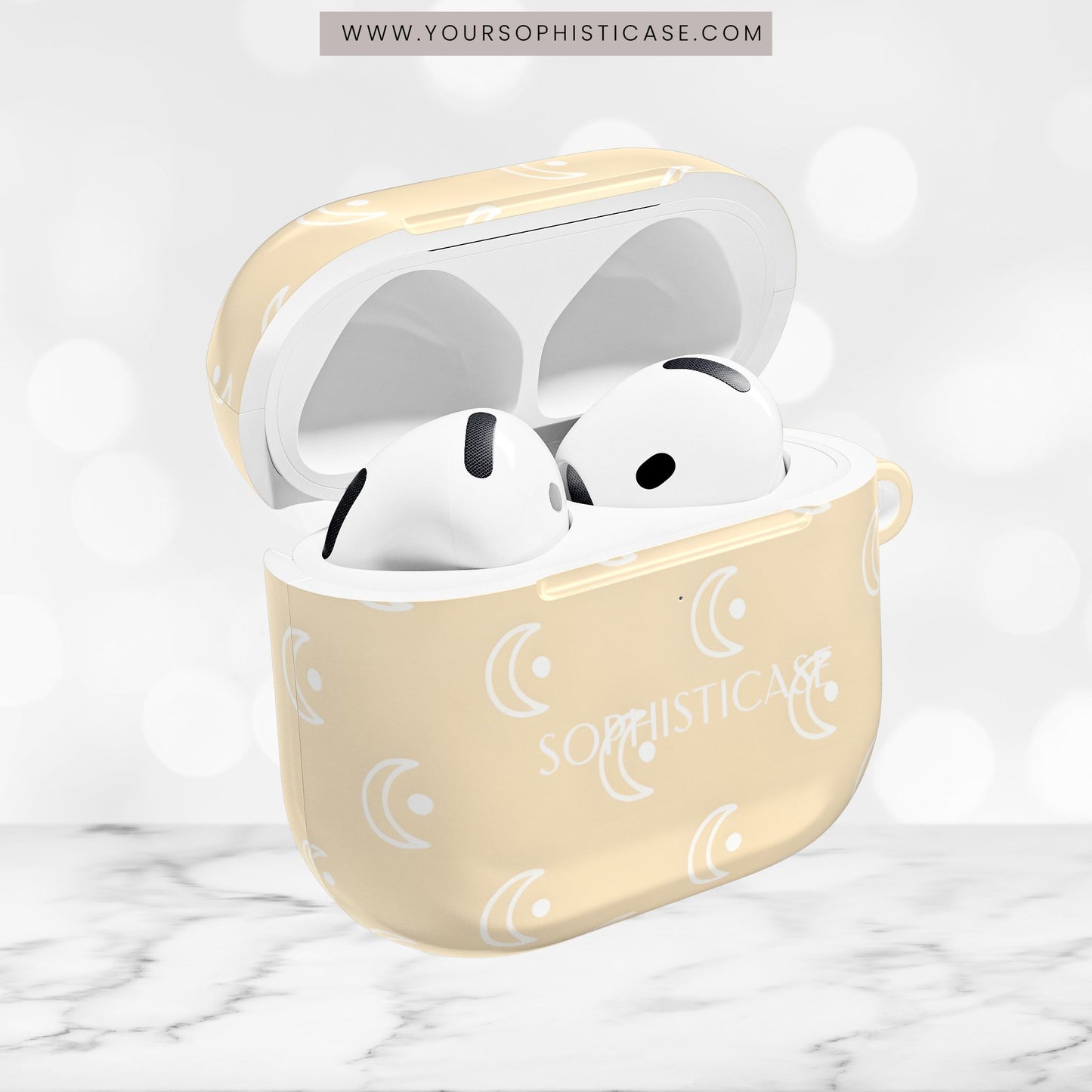 AirPod Cases - Moon Phase in Yellow