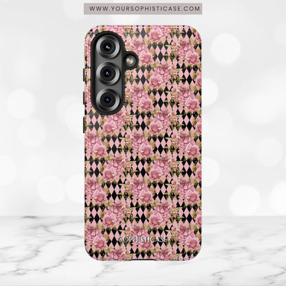 Rose Diamond Romance in Isolde - Tough Phone Case