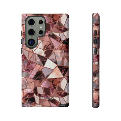 Rose' Runway in Merlot Mosaic - Tough Phone Case