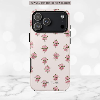The Sweetest Thing in Coquette Rose Bouquet - iPhone Case