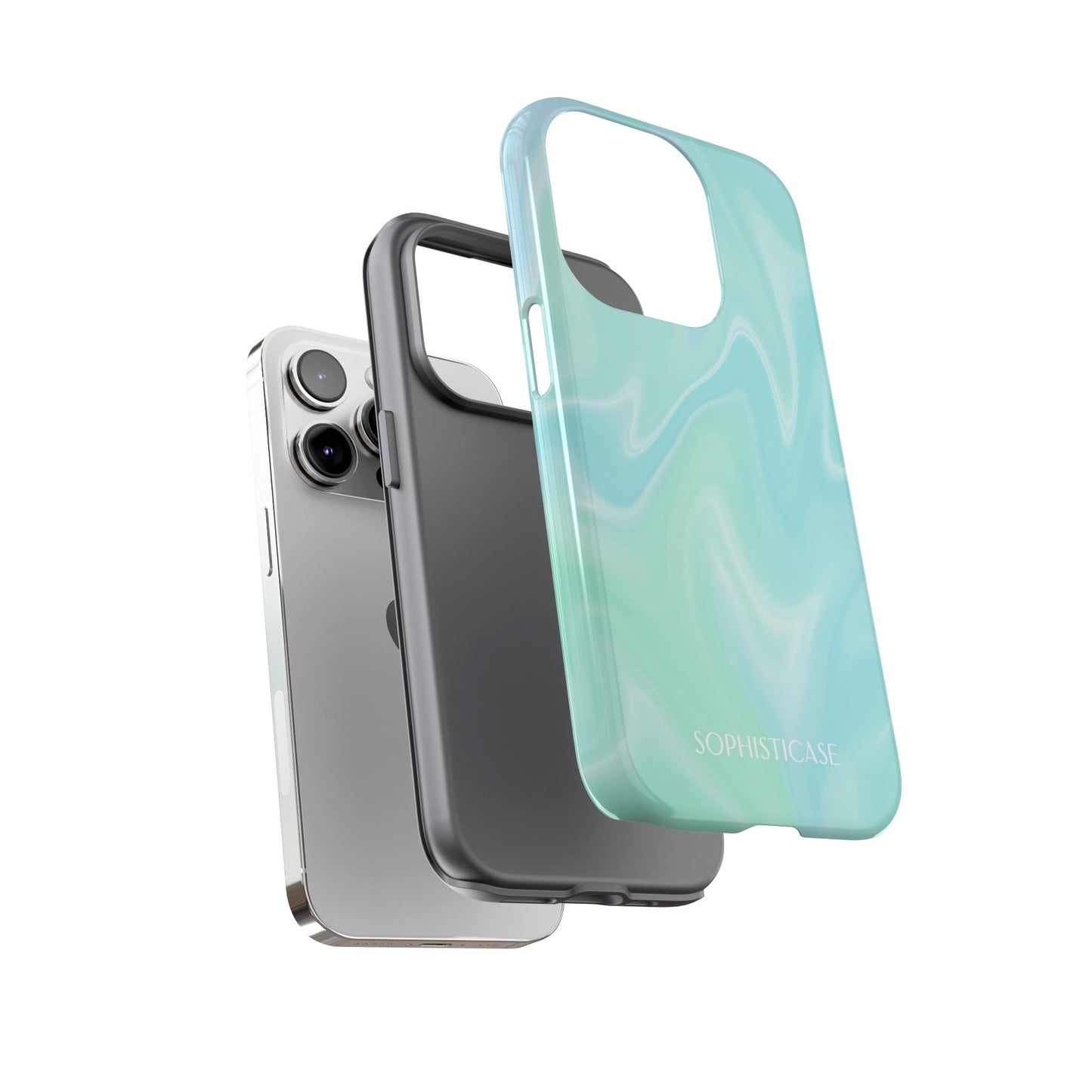 Liquid Magic in Green Haze - Drop Proof Phone Case for iPhone