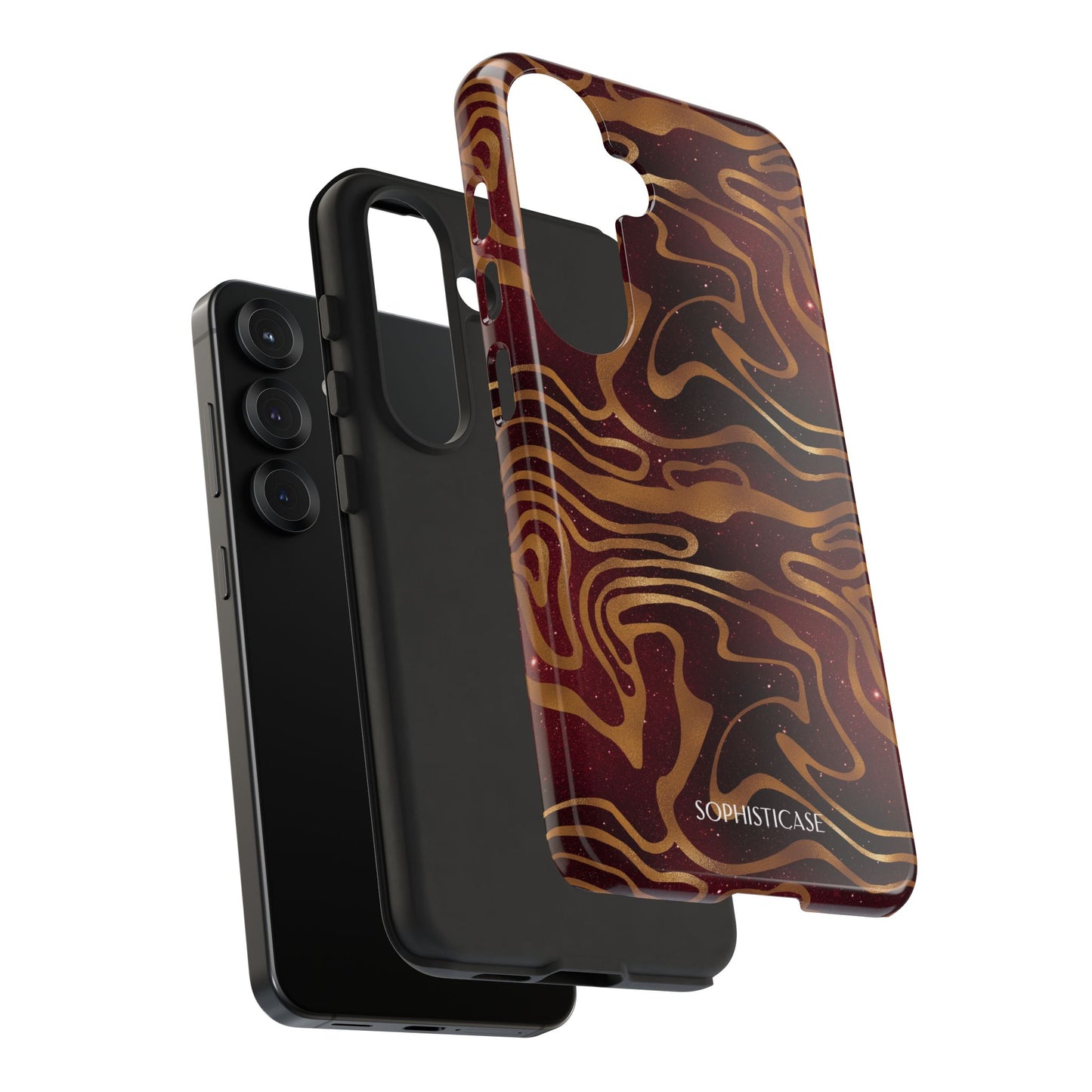Cosmic Gold in Red - iPhone Case, Samsung Galaxy Case, Google Pixel Case