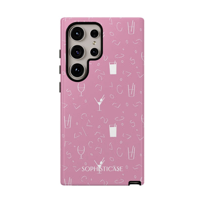 Cocktail Hour in Pink - Protective Phone Case for Samsung Galaxy