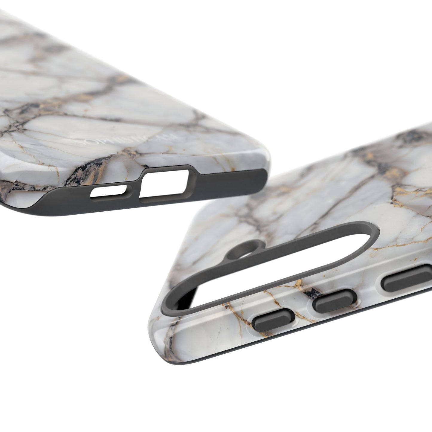 Marble Opulence in Cracked Beige - iPhone Case, Samsung Galaxy Case, Google Pixel Case