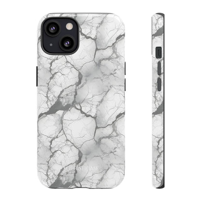 Marble Opulence in Charcoal Grey - iPhone Case